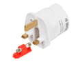 Miniatyrbilde 1 av 5: iBOX IAUKEA - Strømkoblingsadapter - Type G til Type E - AC 100-250 V - 13 A - hvit
