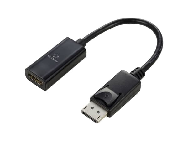 Renkforce RF-5596324 DisplayPort / HDMI Adapter [1x DisplayPort-stik - 1x HDMI-tilslutning] Sort #####4K UHD 23 cm
