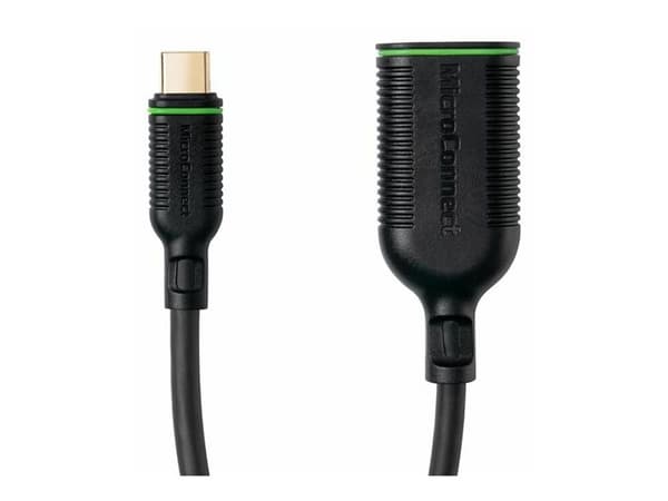 MicroConnect - Adapterkabel - 24 pin USB-C (hann) til DisplayPort (hunn) - DisplayPort 1.2 - 20 cm - svart