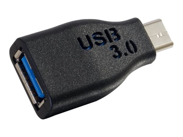 C2G USB C to USB A Adapter - USB C to USB Adapter - 5Gbps - Black - M/F - USB-adapter - USB typ A (hona) till 24 pin USB-C (hane) - USB 3.0 - svart