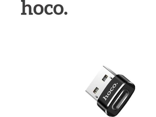 Hoco UA6 USB-C - USB Adapter Svart (6957531064138)