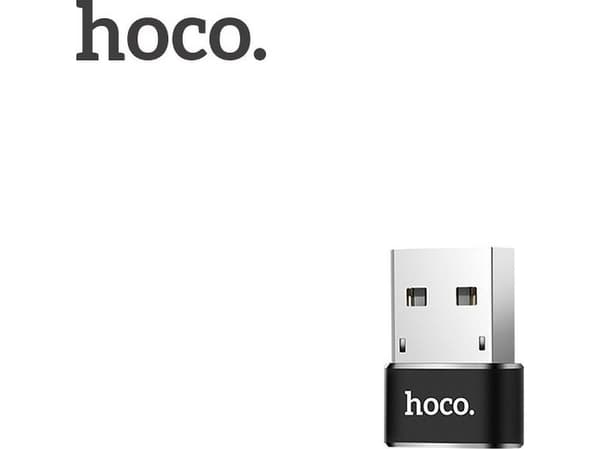 Hoco UA6 USB-C - USB Adapter Svart (6957531064138)