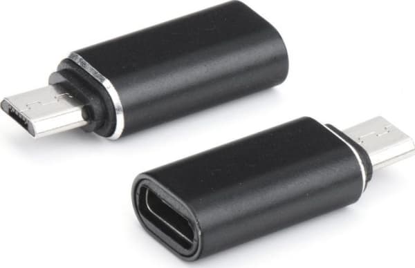 Tele.com Partner USB-C - microUSB Adapter Svart