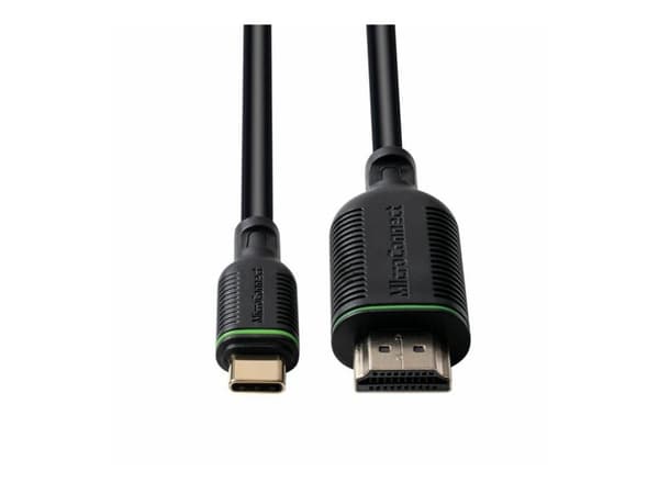 MicroConnect - Adapterkabel - 24 pin USB-C hann til HDMI hann - 5 m - svart