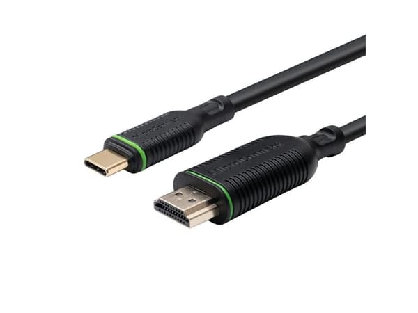 MicroConnect - Adapterkabel - 24 pin USB-C hann til HDMI hann - 5 m - svart