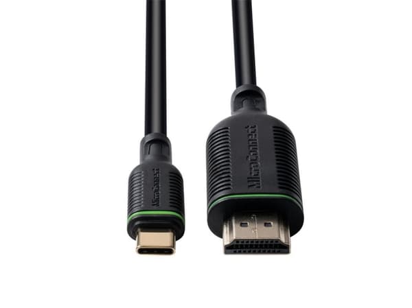 MicroConnect - Adapterkabel - 24 pin USB-C hann til HDMI hann - 5 m - svart