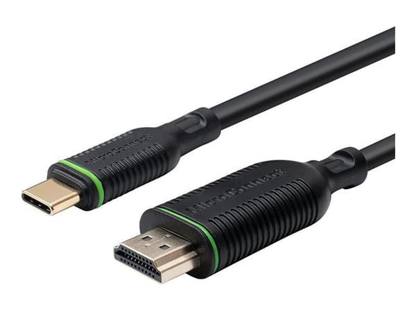 MicroConnect - Adapterkabel - 24 pin USB-C hann til HDMI hann - 5 m - svart