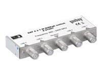 goobay SAT DiSEqC 2.0 switch 4x1 W - Multisvitsj for satellittsignal