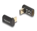 Miniatyrbild 2 av 3: Delock - USB-adapter - 24 pin USB-C (hane) vinklad till 24 pin USB-C (hona) - USB 3.2 / Thunderbolt 3 / DisplayPort 1.4 - 20 V - 5 A - USB-strömförsö