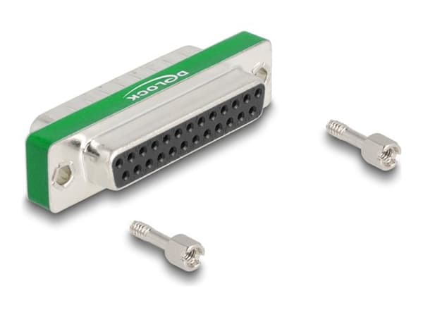 Delock HF/EMI interferensundertrykkingsfilter D-Sub 25 pins hann til hunn med lavpass kapasitiv