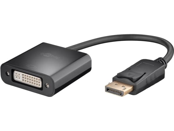goobay - Bildskärmsadapter - DisplayPort (hane) till DVI-D (hona) - svart