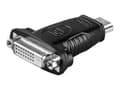 Miniatyrbild 1 av 4: goobay A 323 - Videokort - DVI-D hona till HDMI hane - formpressad