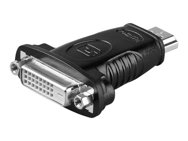 goobay A 323 - Video adapter - DVI-D hunn til HDMI hann - formstøpt