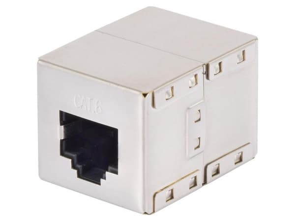 Renkforce RF-4212189 - Flat - Metallisk - RJ-45 - RJ-45 - Hona - Hona (rf-nk-03)