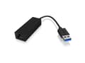 Miniatyrbilde 3 av 4: ICY BOX IB-AC501a, Koblet med ledninger (ikke trådløs), USB, Ethernet, 1000 Mbit/s, Sort
