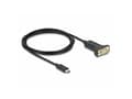 Miniatyrbild 5 av 5: Delock - USB / seriell kabel - 24 pin USB-C (hane) till RS-232 (hane) - 2 m - svart