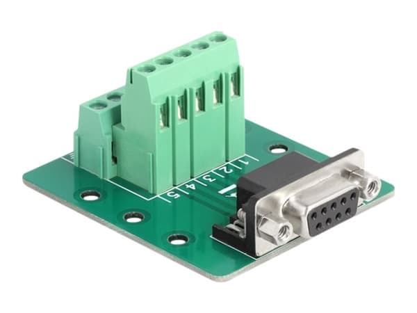 Delock - Seriell adapter - DB-9 (hunn) til 10-pins terminalblokk