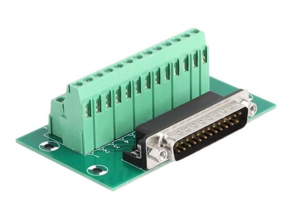 Delock - Seriell adapter - DB-25 (hane) till 26 pin terminal block