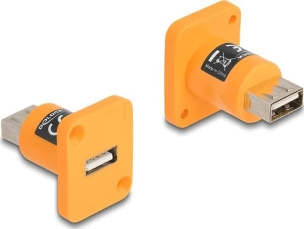 DeLOCK 87999, USB 2.0 Type-A naaras, USB 2.0 Type-A naaras, Oranssi