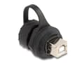 Miniatyrbild 2 av 4: Delock - USB-adapter - USB typ B (hona) till USB typ B (hona) - bayonet protective cap (IP68) - svart