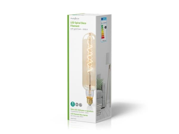 Nedis LBSDE27T65GD, 8,5 W, 47 W, E27, 600 lm, 15 000 t, gull