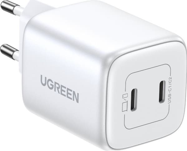 UGREEN Nexode 45W Dual USB-C PD Charger (25W+20W) white