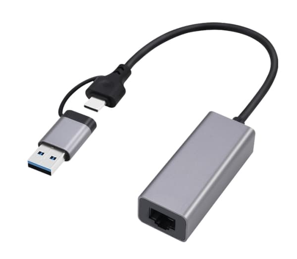 Cablexpert A-USB3AC-LAN-01 - Nätverksadapter - USB-C 3.1 - Gigabit Ethernet - rymdgrå