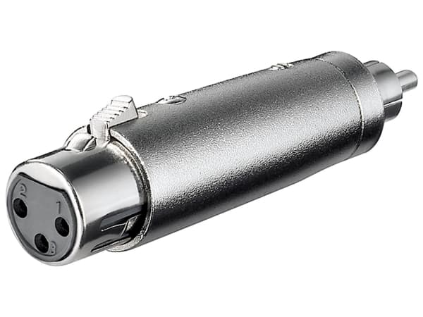 goobay - Audioadapter - XLR3 beholder til RCA plugg