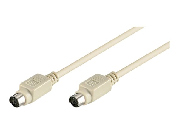 Goobay - Tastatur- / muskabel - PS/2 (hann) til PS/2 (hann) - 5 m - rund - grå
