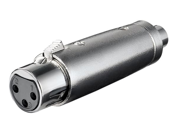 goobay - Audio-adapter - XLR3 kontakt till RCA mottagare
