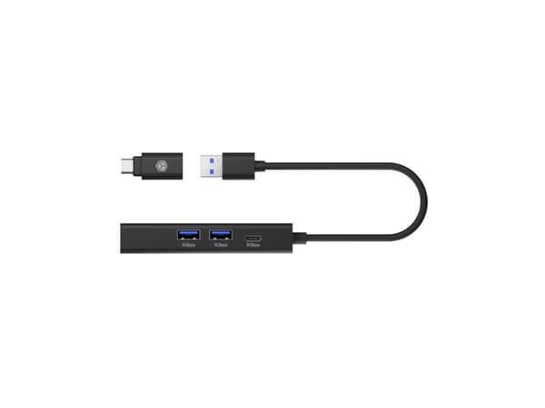 ICY BOX IB-HUB1439-LAN, Kabel, USB 3.2 Gen 1 (3.1 Gen 1) Type-A, 1000 Mbit/s, IEEE 802.1Q, IEEE 802.1as, IEEE 802.1p, IEEE 802.3, IEEE 802.3az, IEEE