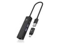 Miniatyrbild 1 av 5: ICY BOX IB-HUB1439-LAN, Kabel, USB 3.2 Gen 1 (3.1 Gen 1) Type-A, 1000 Mbit/s, IEEE 802.1Q, IEEE 802.1as, IEEE 802.1p, IEEE 802.3, IEEE 802.3az, IEEE