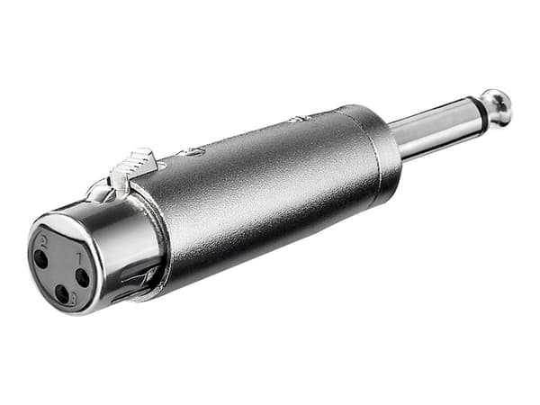 goobay - Audioadapter - XLR3 beholder til monojakk plugg