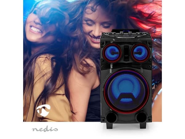 Nedis SPPT800BK, 3-vägs, 1.0 kanaler, Trådlös, 40 W, 2402000 - 2480000 hz, Svart