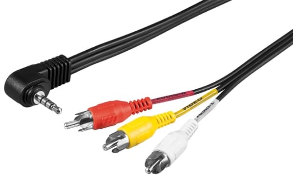 goobay AVK 199-0150 - Kabel för video / ljud - RCA x 3 hane till 4-poligt minijack hane - 1.5 m