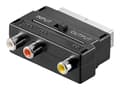 Miniatyrbild 1 av 2: goobay - Adapter för video / ljud - RCA x 3 hona till SCART hane