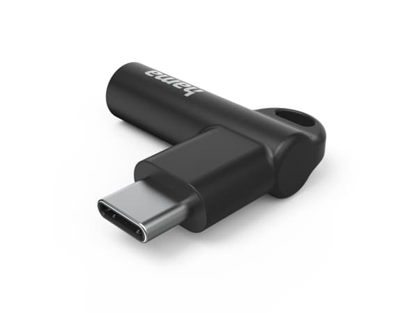 Hama 00201701, USB-C, 3.5mm, Sort