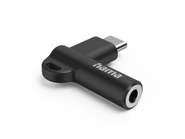 Hama 00201701, USB-C, 3.5mm, Sort