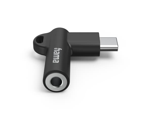 Hama 00201701, USB-C, 3.5mm, Sort