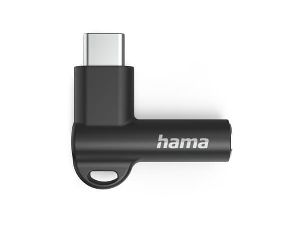 Hama 00201701, USB-C, 3.5mm, Sort