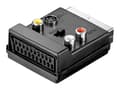 Miniatyrbild 1 av 2: goobay AVK 198 - Adapter för video / ljud - S-Video / sammansatt video / audio - SCART hane till 4-stifts mini-DIN, SCART, RCA x 3 hona