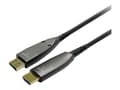 Miniatyrbilde 1 av 3: VivoLink Pro - Adapterkabel - DisplayPort hann til HDMI hann lock - 40 m - skjermet/fiberoptisk - svart - Active Optical Cable (AOC)