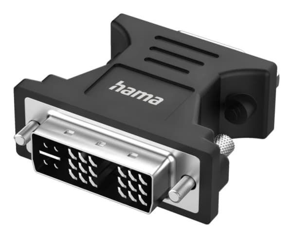 Hama 00300090 Video-Adapter DVI-Stecker - VGA-Buchse, Full-HD 1080p (00300090)