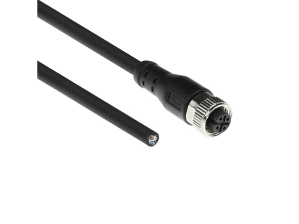 ACT Industrial 3.00 meters Sensor cable M12A 4-pin female to open end Superflex Xtreme TPE cable, shielded (SC3408)