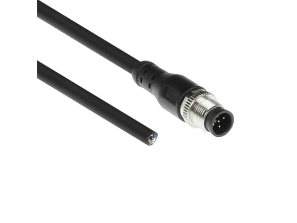ACT Industrial 3.00 meters Sensor cable M12A 5-pin male to open end, Superflex Xtreme TPE cable, shielded (SC3505)