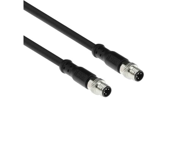 ACT Industrial 3.00 meters Sensor cable M8A 4-pin male to M8A 4-pin male, Ultraflex Xtreme TPE cable, shielded (SC3105)