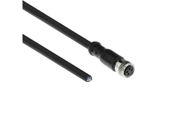 ACT Industrial 3.00 meters Sensor cable M8A 4-pin female to open end, Ultraflex Xtreme TPE cable, shielded (SC3111)