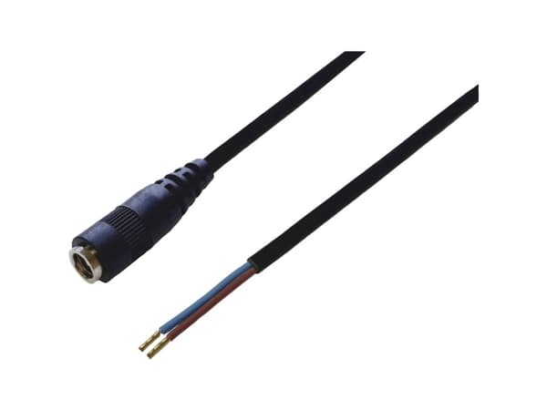 BKL Electronic DC-stikforbindelse DC-kobling - Kabelsko 2.5 mm 0.75 m 1 stk Single