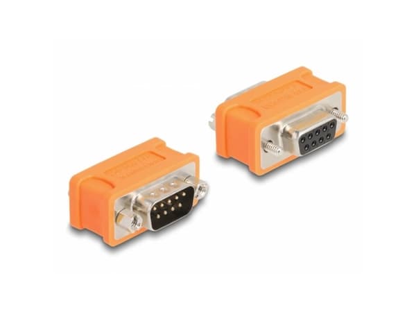 Delock - Seriell adapter - DB-9 (hane) till DB-9 (hona) - CAN bus adapter, 120 ohms resistor - orange