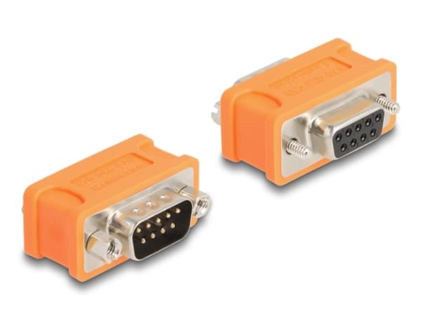 Delock - Seriell adapter - DB-9 (hane) till DB-9 (hona) - CAN bus adapter, 120 ohms resistor - orange